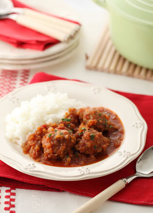 コーヒー風味の豚肉トマト煮込み